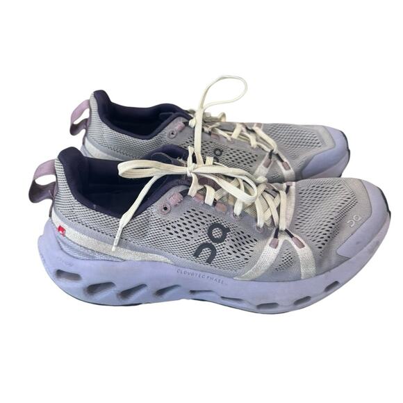 On Running Women's CLOUDSURFER Trail running sneakers shoes Purple Size 8 - Picture 1 of 9
